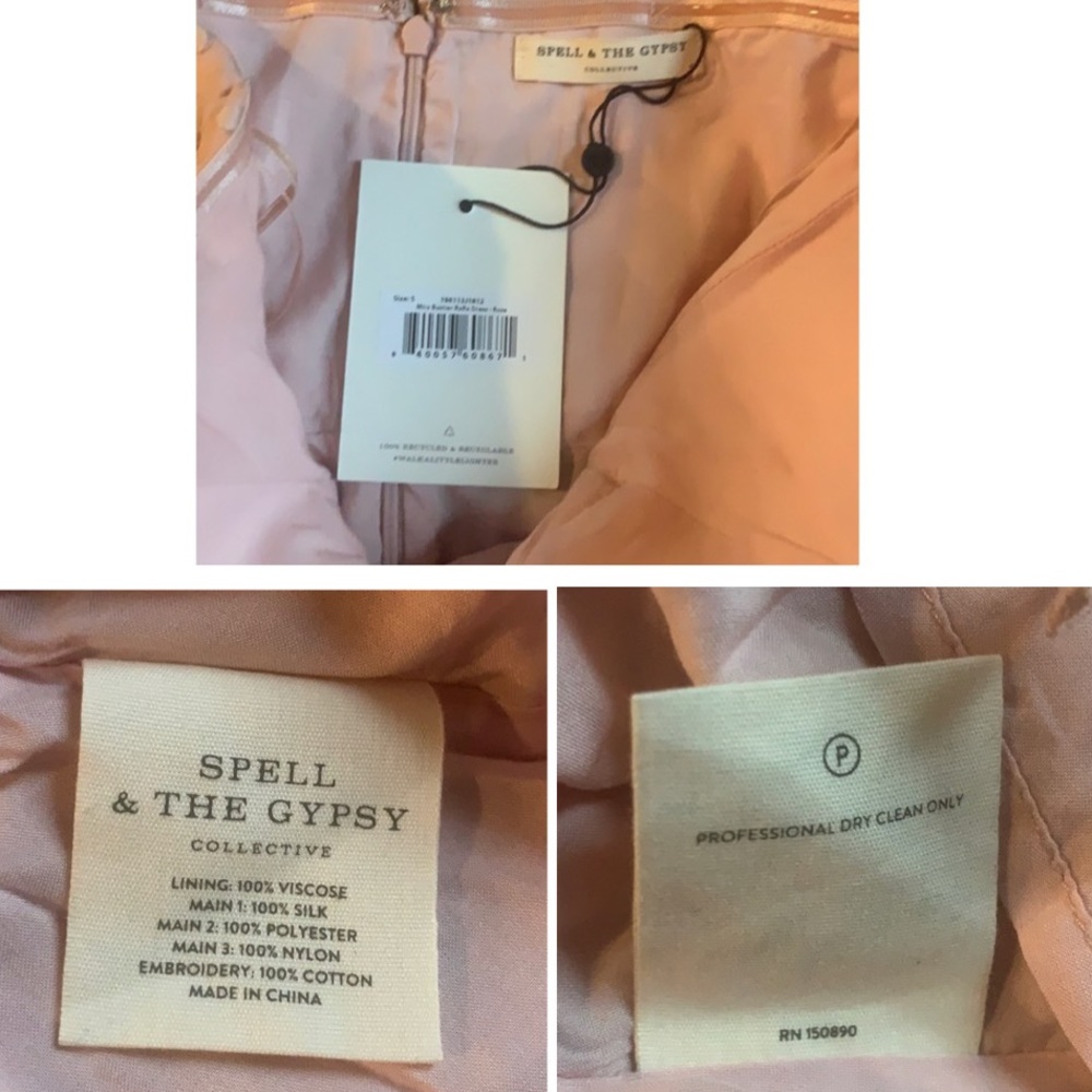 NWT Spell Mira Bustier RaRa Dress Rose - Picture 13 of 16